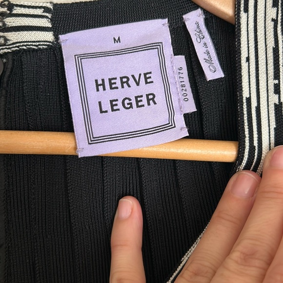 Herve Leger Marina Bandage Mini Dress Size Medium - Picture 11 of 12